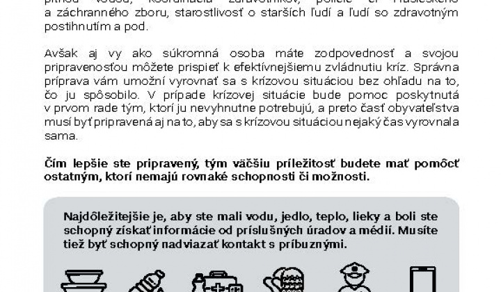 Aktuality / Čo robiť v prípade krízy alebo ozbrojeného konfliktu - foto