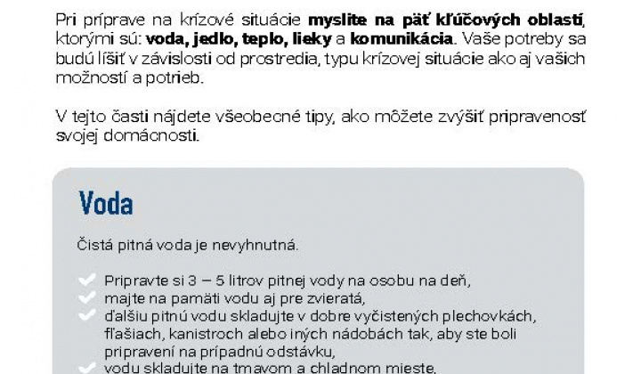 Aktuality / Čo robiť v prípade krízy alebo ozbrojeného konfliktu - foto