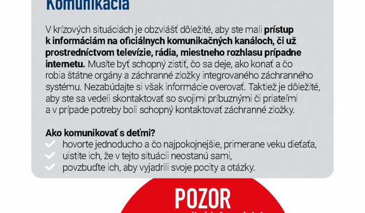 Aktuality / Čo robiť v prípade krízy alebo ozbrojeného konfliktu - foto