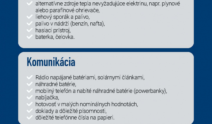 Aktuality / Čo robiť v prípade krízy alebo ozbrojeného konfliktu - foto