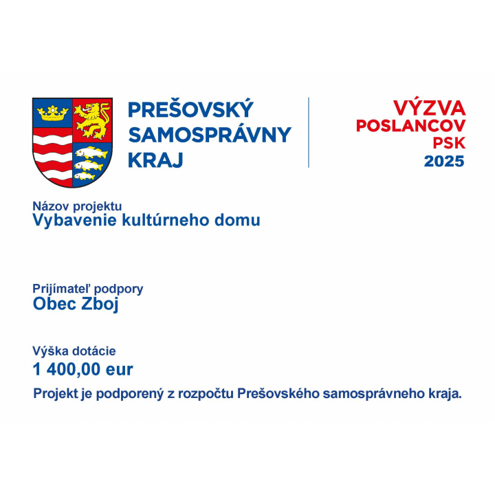 Poskytnutí dotácie - Výzva poslancov PSK